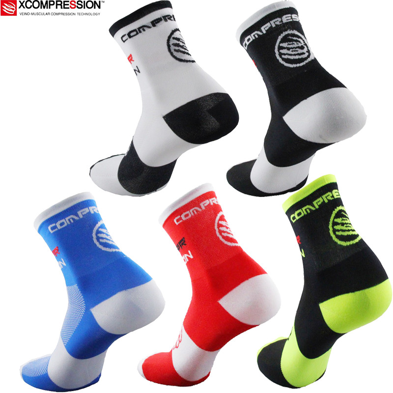 Sock Garter Men - Calzini da ciclismo 2017, alta elasticità,